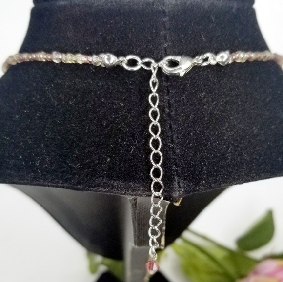 Pink Quartz Pendant Necklace EUC - Picture 11 of 12